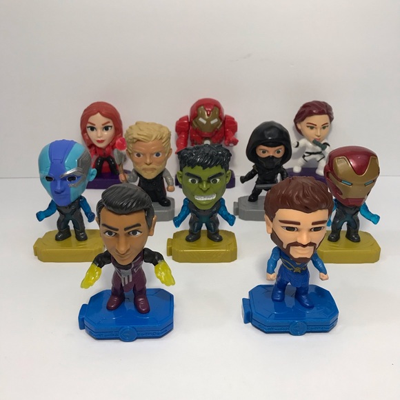 Mixed Lot Of Mcdonalds Marvel Heroes 